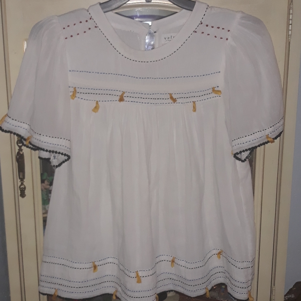 Velvet by Graham and Spencer Cotton Blouse